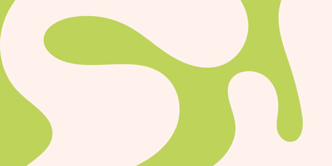 A minimal wavy abstract background with pastel colors, inspired by 60s and 70s retro style.Vector illustration.