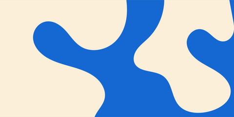 A minimal wavy abstract background with pastel colors, inspired by 60s and 70s retro style.Vector illustration.