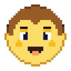 Obraz premium Pixel neutral face