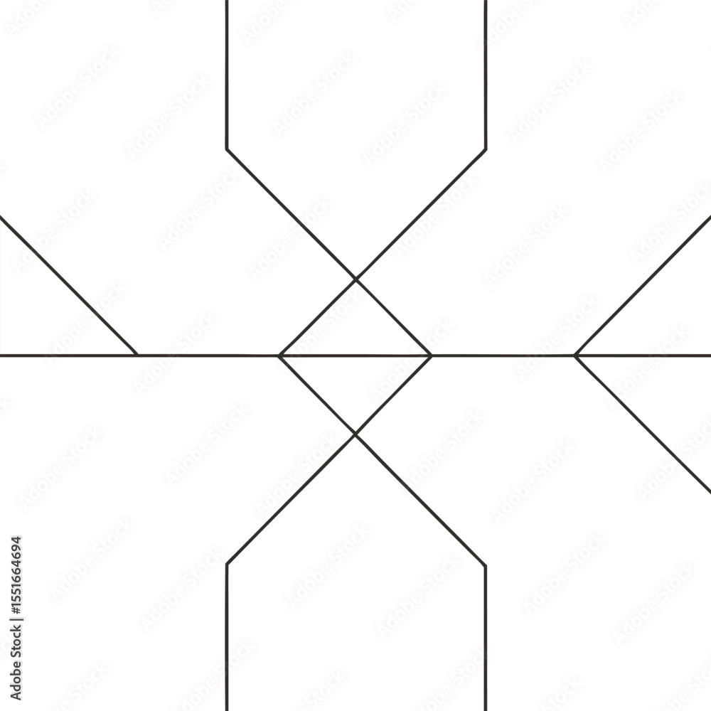 Poster abstract linear geometric design featuring crossing lines and minimalist shapes