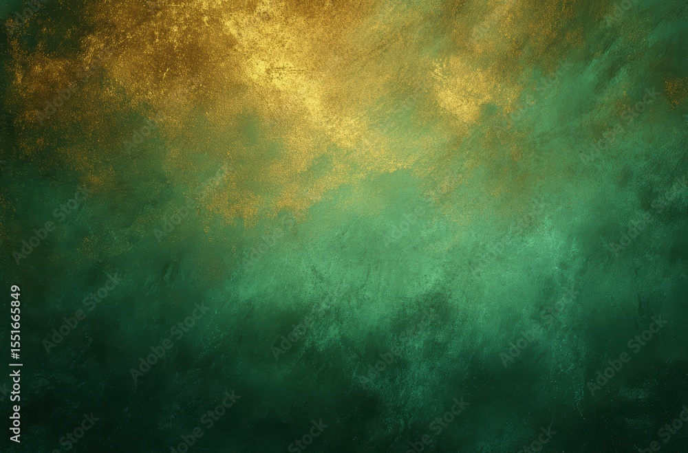Poster abstract background with a blend of golden yellow and green hues creating depth