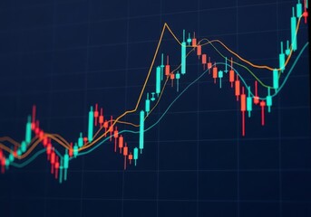 Stock market chart financial graph 