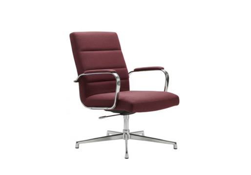 3d Render Of Modern Brown Swivel Office Chair With Transparent Background