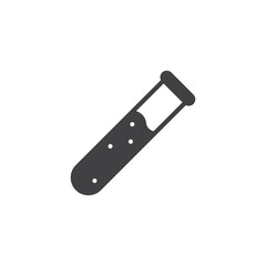 Test tube solid glyph icon