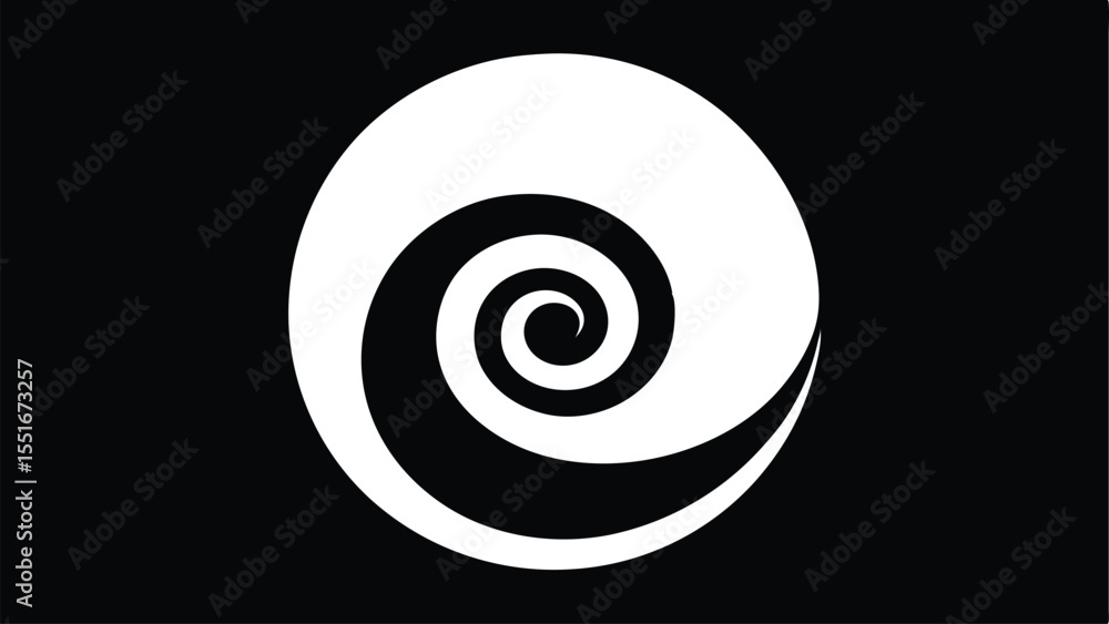 Poster abstract spiral design with transparency ideal for creative graphic design projects