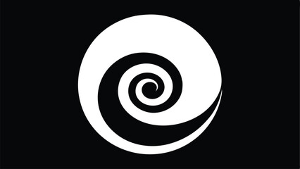 Abstract spiral design with transparency ideal for creative graphic design projects