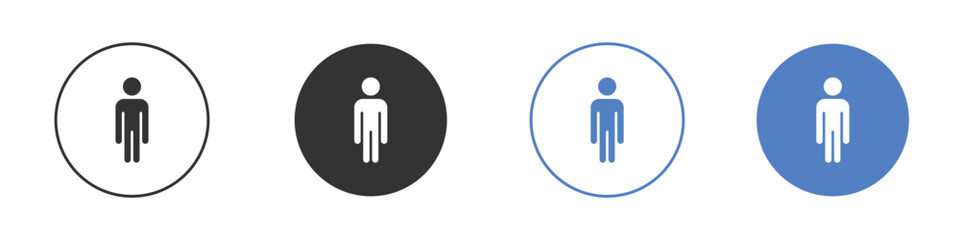 Person icon vector, Symbol, logo illustrations