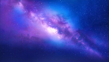 Obraz premium abstract purple blue gradient background texture design digital art smooth color shade night sky deep space galaxy nebul