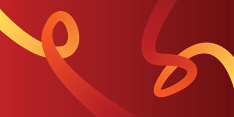 Abstract Wavy Ribbon Loop with Fluid Motion