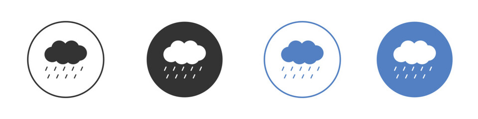 Rain icon symbol set. vector graphic design