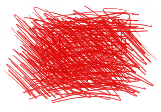 Abstract Red Scribble Illustration Background Texture with Lines and Strokes