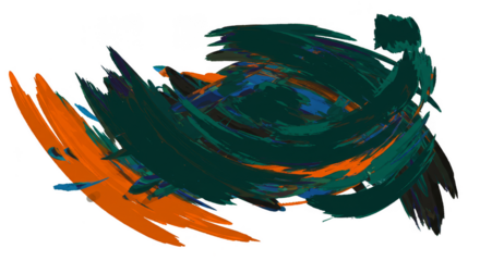 Abstract Brush Stroke with Transparent Backdrop Texture Design