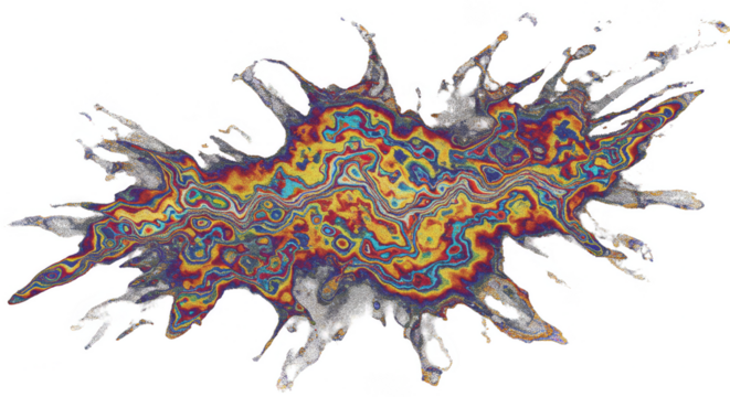 Abstract Stained Splash Background with Ink Splatter and Color Art - Powered by Adobe