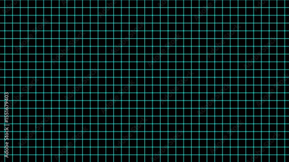 Poster animation of blue squares with white markers over grid background. the background consists of a digi