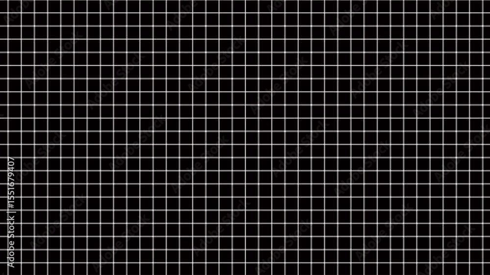Poster animation of blue squares with white markers over grid background. the background consists of a digi