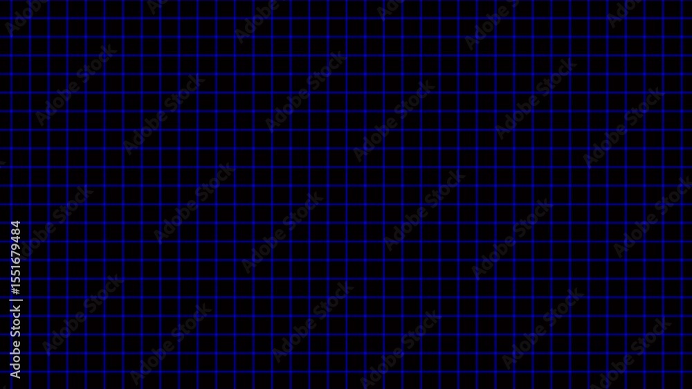 Aufkleber animation of blue squares with white markers over grid background. the background consists of a digi