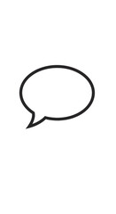 Abstract Speech Bubble Vector Icon with Distorted Pixelation Effect