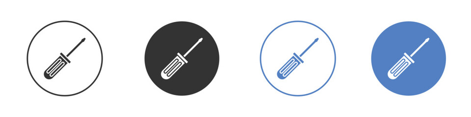 Screwdriver icon vector, Symbol, logo illustrations