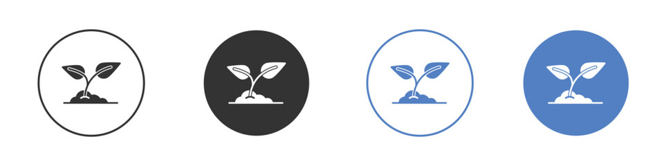 Seedling icon vector, Symbol, logo illustrations