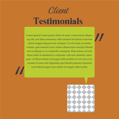 Dynamic Speech Bubble Client Testimonial Template