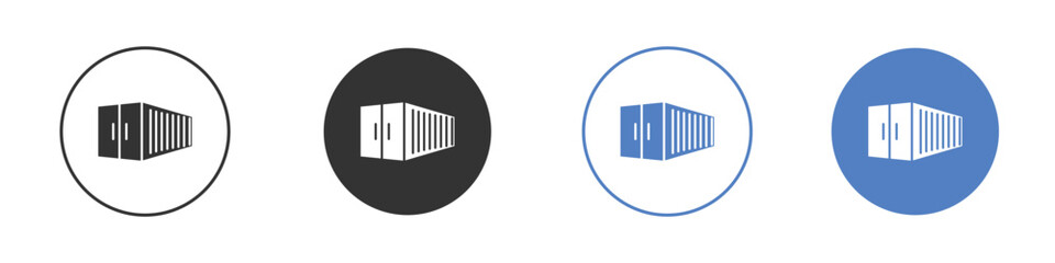 Shipping Container icon vector, Symbol, logo illustrations