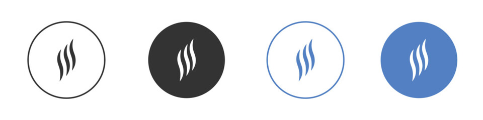 Smoke steam icon vector, Symbol, logo illustrations