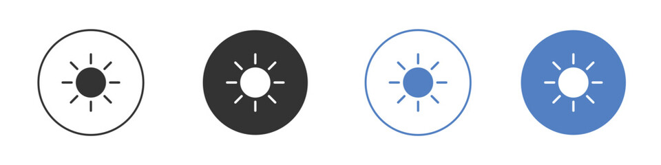 Sun icon vector, Symbol, logo illustrations