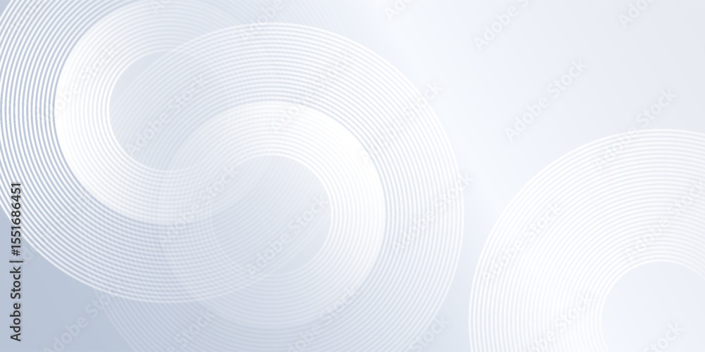 Poster modern lines grey background with dynamic circle lines abstract simple modern