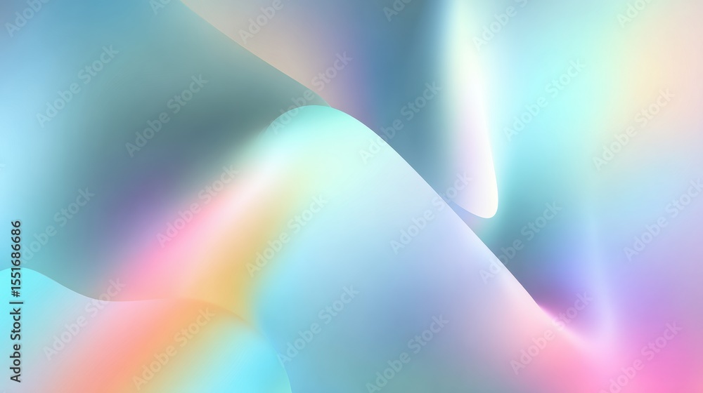 Aufkleber abstract pastel gradient with smooth transitions of color and light effects