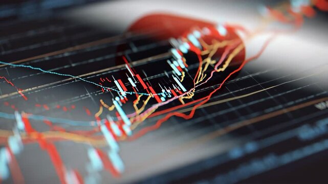 日本株チャートと分析指標と国旗