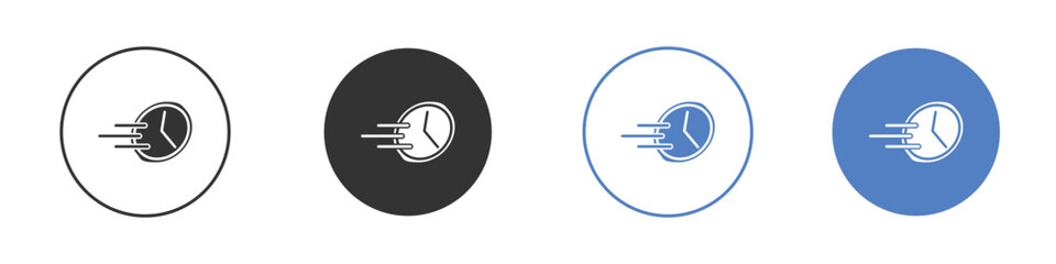 Time fast icon vector, Symbol, logo illustrations