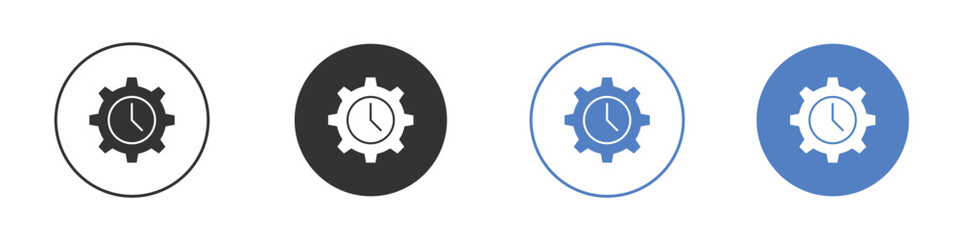 Time management icon vector, Symbol, logo illustrations