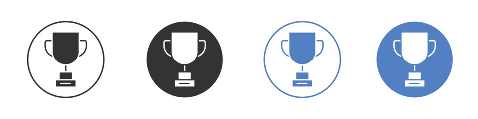 Trophy icon symbol set. vector graphic design