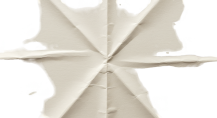 Crumpled Paper Texture Background White Abstract Folded Design
