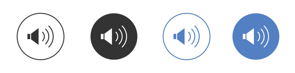 Volume icon symbol set. vector graphic design