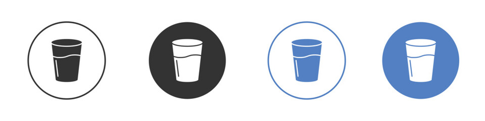 Water glass icon vector, Symbol, logo illustrations