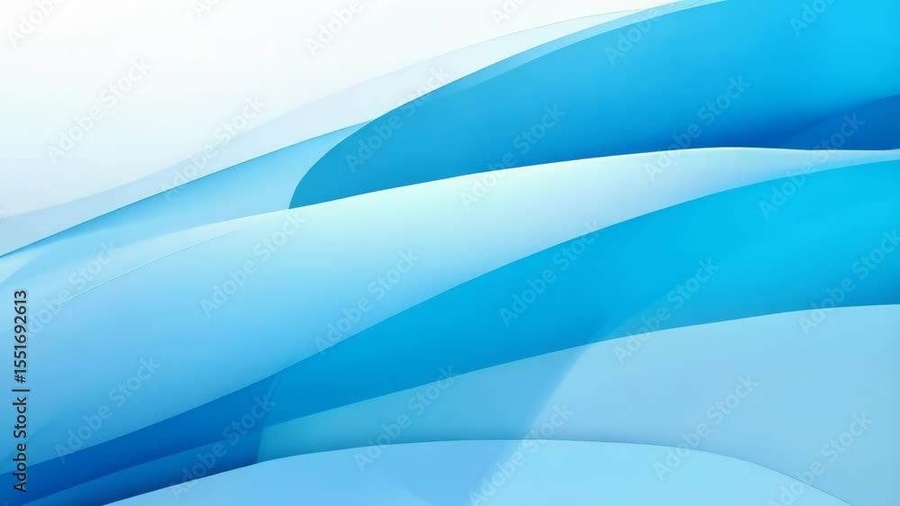 Poster abstract background animation with soft, flowing blue waves and smooth transitions for a modern feel