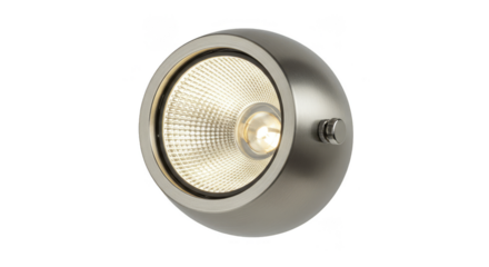 Illumination Equipment Spotlight Metal Design Bright on Transparent