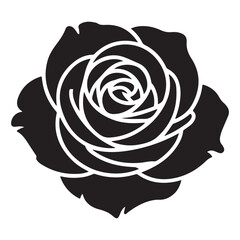 Digital rose art high resolution flower illustration