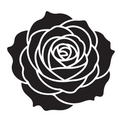 Vector rose flower illustration classic floral decoration