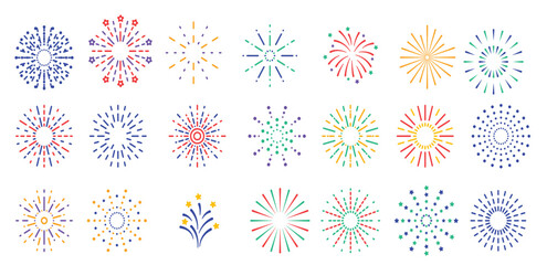  color fireworks festive sparkles carnival salutes birthday party