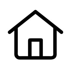 home icon on a white background