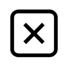 Obraz premium close icon vector illustration