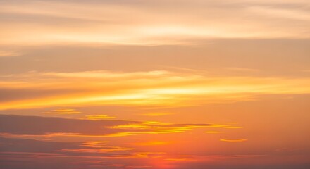 Fototapeta premium Warm Sunset Colored Skies