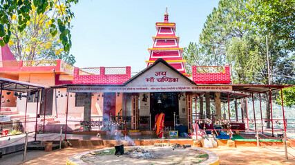 The ancient Chandika Devi temple is dedicated to the Hindu goddess Chandika Mai also known as Kali is located in Bageshwar, Uttarakhand