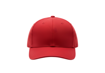 Vibrant Red Baseball Cap A Classic Design isolated on transparent background