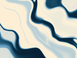 Abstract Fluid Art Elegant Swirls of Blue and Cream Hues, Digitally Created Liquid Marble Texture, Seamless Pattern for Design Projects