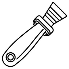 Line Art Deburring Equipment Icon Design