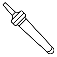 Line Art Deburring Equipment Icon Design
