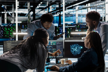Data center engineering team implements AI virtualization frameworks to optimize server clusters....